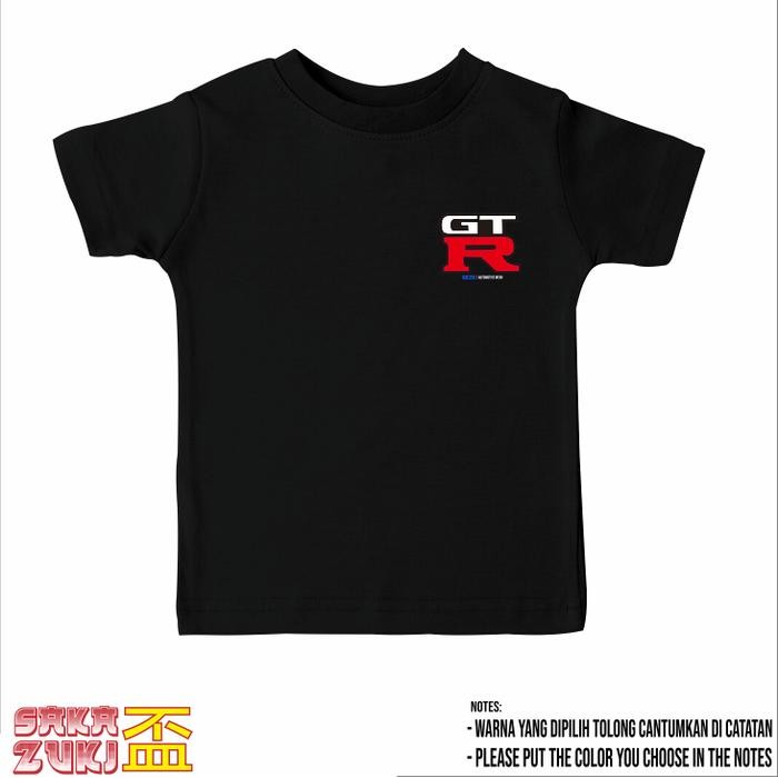 SIAPKIRIM SAKAZUKI Kaos Baju Anak Mobil NISSAN SKYLINE GTR R34 GODZILLA MONSTER JDM Kaos Anak