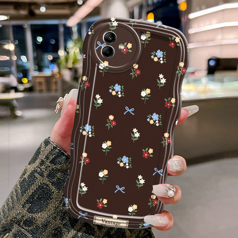 Casing Hp Untuk Samsung Galaxy A04 A04E A04s F04 M04 Case Casing Bunga Kasing HP Kesing gelombang Ce