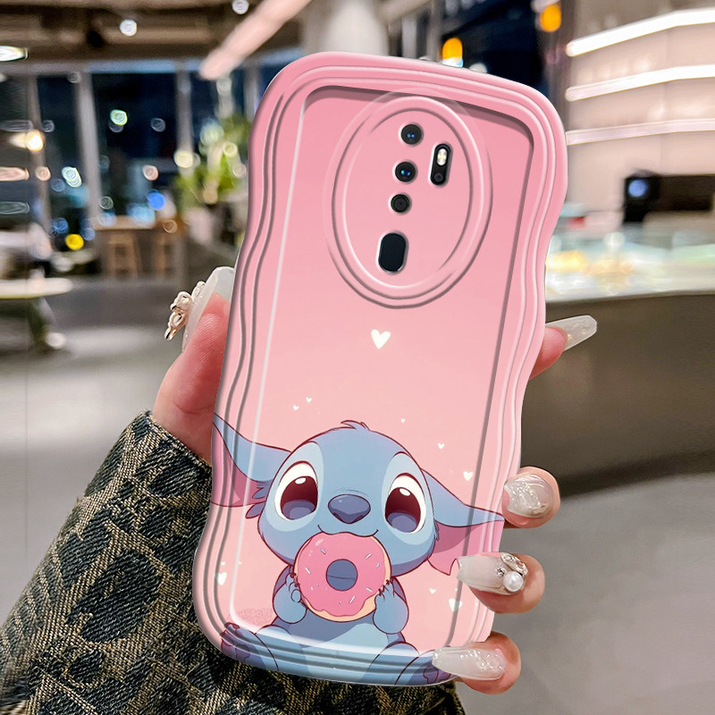 Casing Hp Untuk OPPO A5 2020 A9 2020 Case Casing Donut kartun HP Kesing gelombang Cesing Silikon Sof