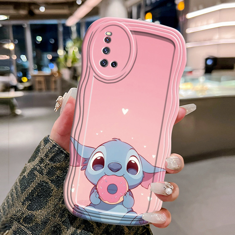 Casing Hp Untuk VIVO V19 V19 Neo V17 V17 Pro Case Casing Donut kartun HP Kesing gelombang Cesing Sil