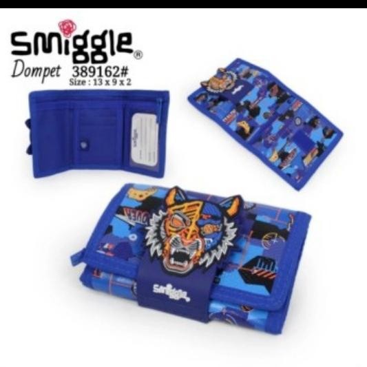 Smiggle Wallet Tiger Blue/ Dompet Smiggle Ori/ Kado