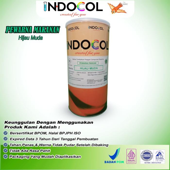 

Pewarna Makanan INDOCOL HIJAU MUDA (LIGHT GREEN)