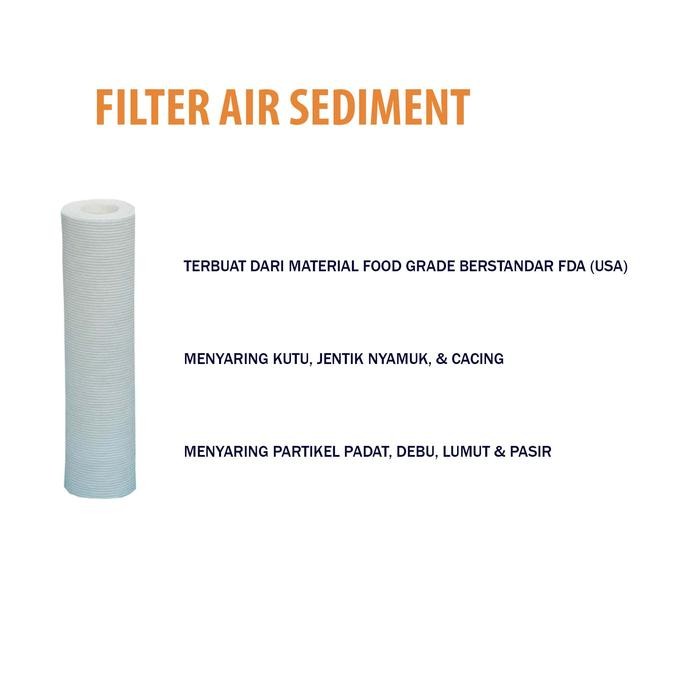 Paket Housing Filter Air 10" 3 Tabung Lengkap Siap Pakai / Filter Air Sumur / Filter Air Keruh /