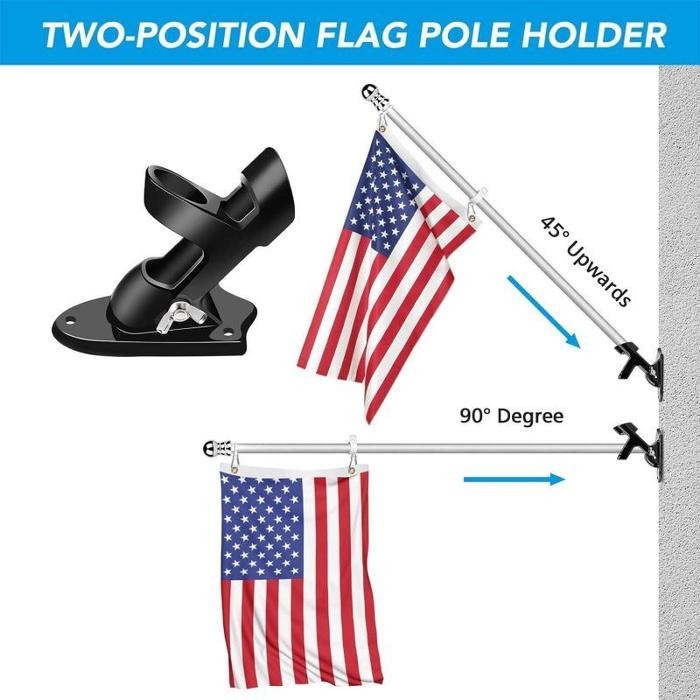 Bracket Tiang Bendera Holder Tiang Bendera Dudukan Tiang Bendera Terbatas