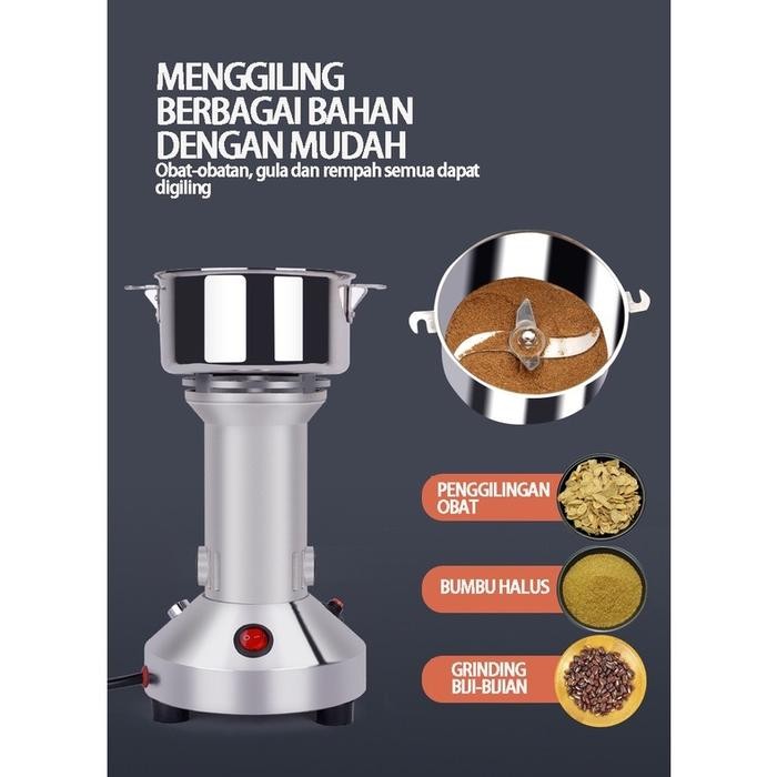 MESIN PENEPUNG LISTRIK POWDER GRINDER GILING BUMBU KERING PENGGILING BUMBU GILING TEPUNG BUBUK