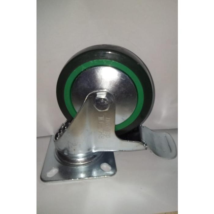 Roda Troly 05 PU RHJ TW 125/5" Pu + Rem