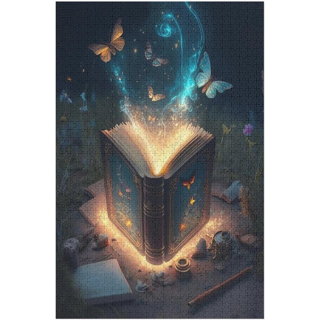 300/500/1000Pcs The Book of Magic Butterflies Jigsaw Puzzle Wooden Puzzle Creative Challenge Ideal