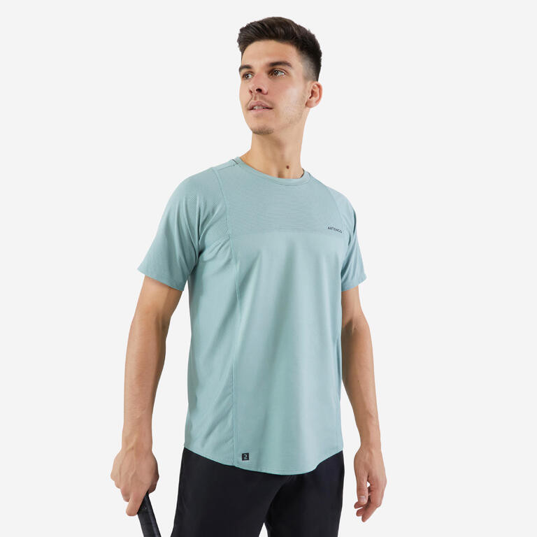 Decathlon ARTENGO Kaos Tenis Lengan Pendek TTS Dry RN Hijau/Clay - 8772343