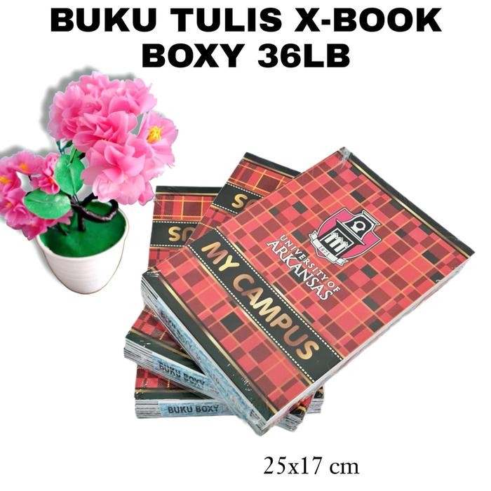 

Uf Buku Tulis X-Book Boxy/Besar/Panjang 36 Lembar (10Bk)/Buku Catatan/Buku Kertas Paper