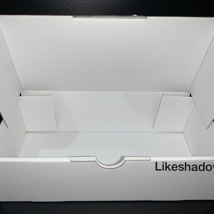 (Allthebest) pizza box / kardus / karton / uk 25x12x7 cm / E flute / die cut/ putih