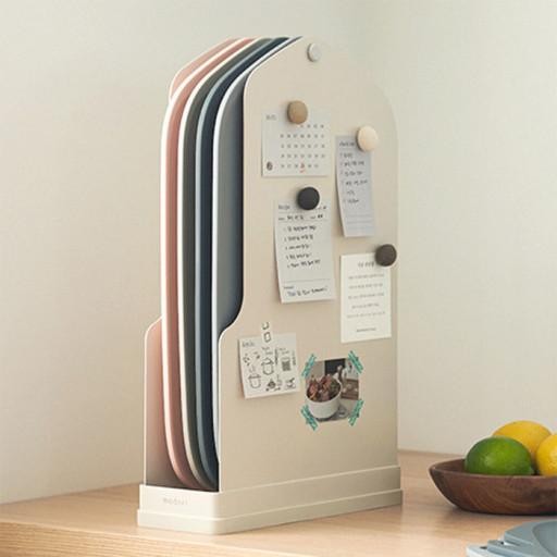 (Allthebest) MODORI CHOPPING BOARD SET with stand (4 Pcs)