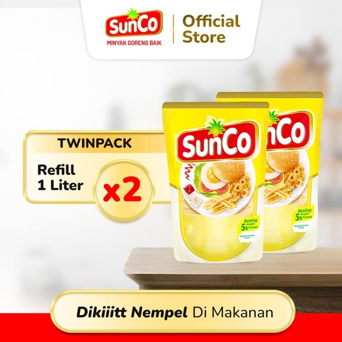 

ORIGINAL SunCo Minyak Goreng Refill 1L - Twinpack READY STOCK