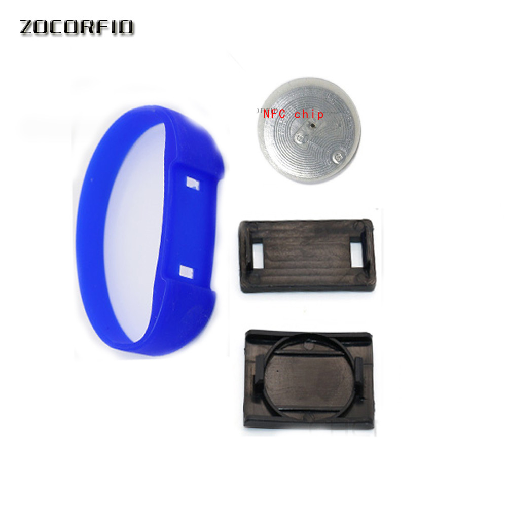 Silicone 13.56MHZ NFC Wristband Bracelet Ntag213 /Ntag216(Compatible NTAG203) Tags