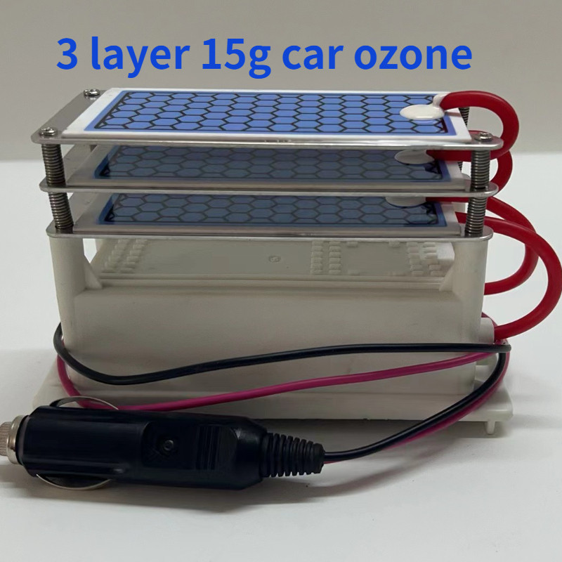 Car Ozone Generator Air Purifier 12v 15g 3 Layer Ozone Ceremic Plate Purification Air Ozonizer