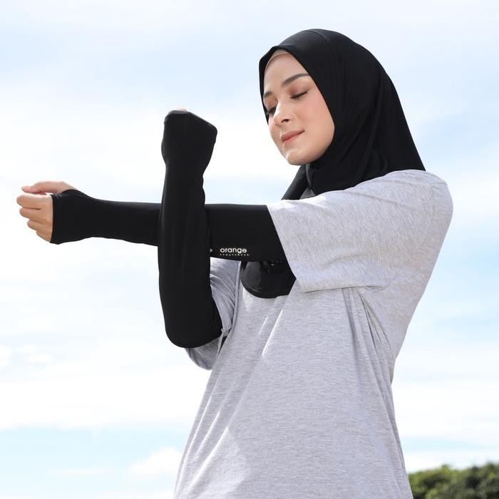 (Allthebest) Handsock Malaga Manset Bolero Pelindung UV Muslim Tangan Jersey Premium