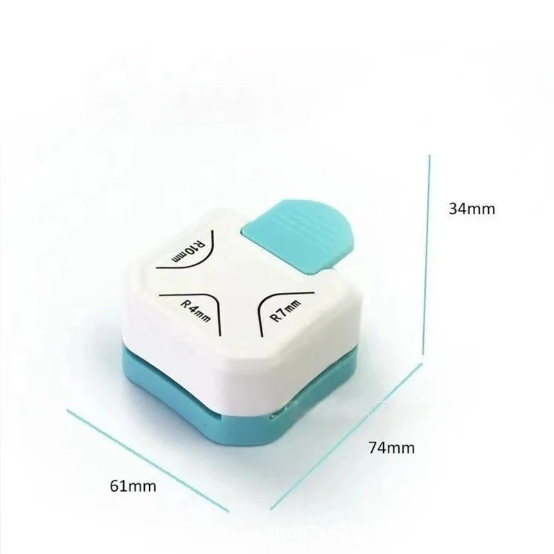 

3 in1 Mini Round Corner Cutter Corner Durable Rounder Punch R4/R7/R10mm Paper Trimmer Round Corner