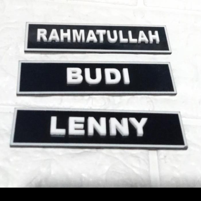 

READY name tag / nama dada / papan nama / nama timbul NEW