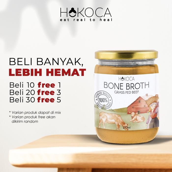 

Beef Bone Broth Hokoca - Kaldu Sapi Natural & Sehat