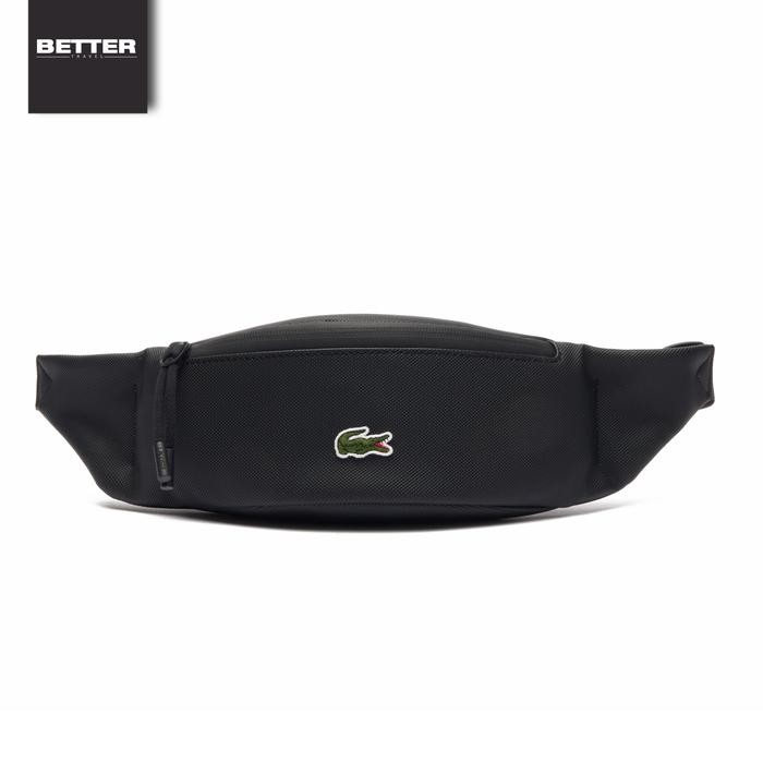 Waist bag LACOSTE zipped belt tas pinggang pria daily original