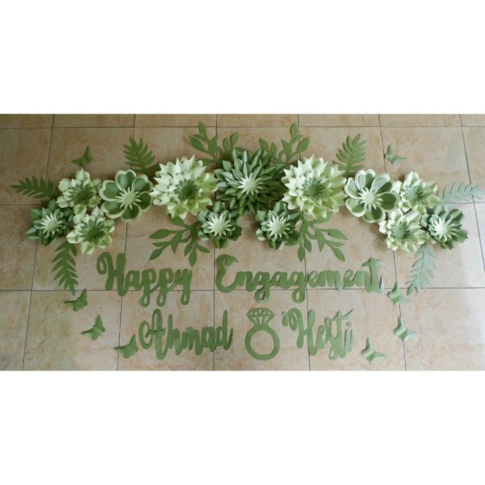 ready fatkha paper flower hiasan ruangan home dekor decor backdrop lamaran karangan bunga papan