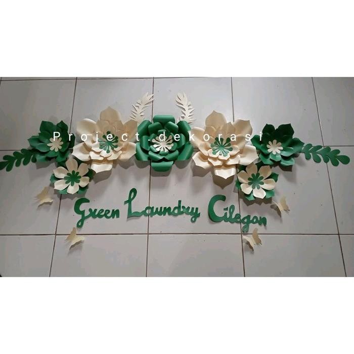 Paperflower murah / dekorasi simple engagement / paperflower 7 bulanan lamaran engagement tunangan /