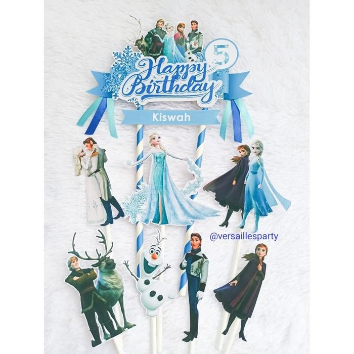 Cake Topper Frozen 2 / Topper Anna Elsa / Hiasan Kue Frozen