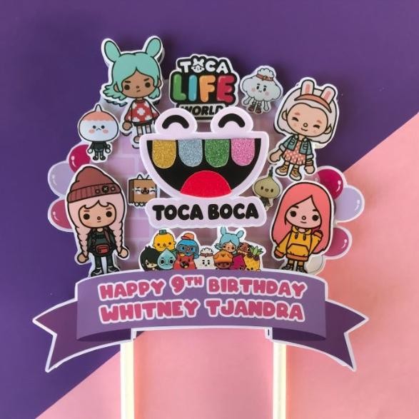 Cake Topper 3D Toca Boca