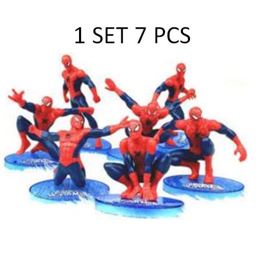 Topper Cake Spiderman Hiasan Ultah Kue Ulang Tahun Dekorasi Penghias