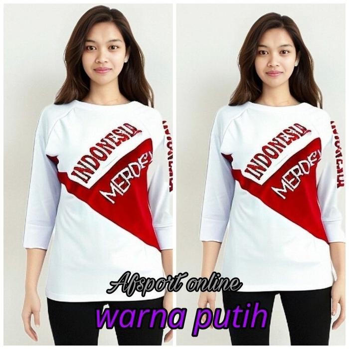 (Allthebest) Promo Agustus kaos merah putih spesial 17 agustus bisa buat seragaman