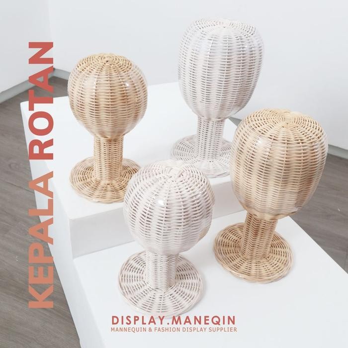 Manekin Kepala Rotan Anak