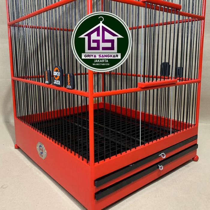 SANGKAR KANDANG KOTAK EBOD MERAH NO 3