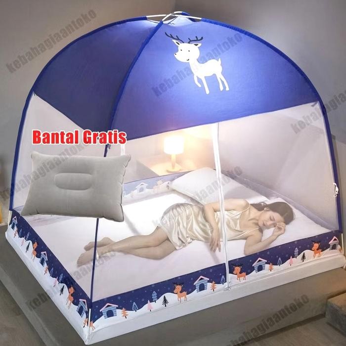 Kelambu Tidur/Kelambu Lipat Anti Nyamuk/Tenda Tirai anti Nyamuk