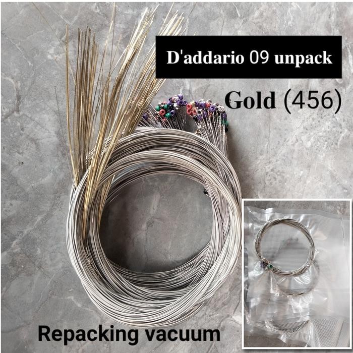 Jual senar gitar elektrik senar Daddario gold Usa 09 not senar fender