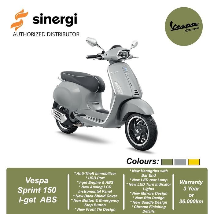 Vespa Sprint 150 I-Get Abs - [Bekasi,Depok,Tangerang]