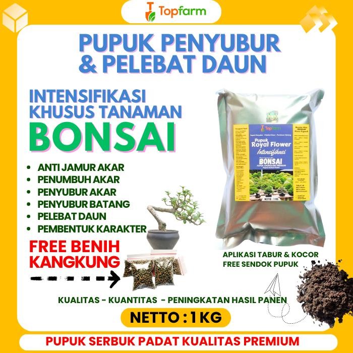 Pupuk Bonsai Serbuk - Pupuk Penytubur Tanaman Bonsai / Pupuk Bunga Bonsai / Pupuk Khusus Bonsai /