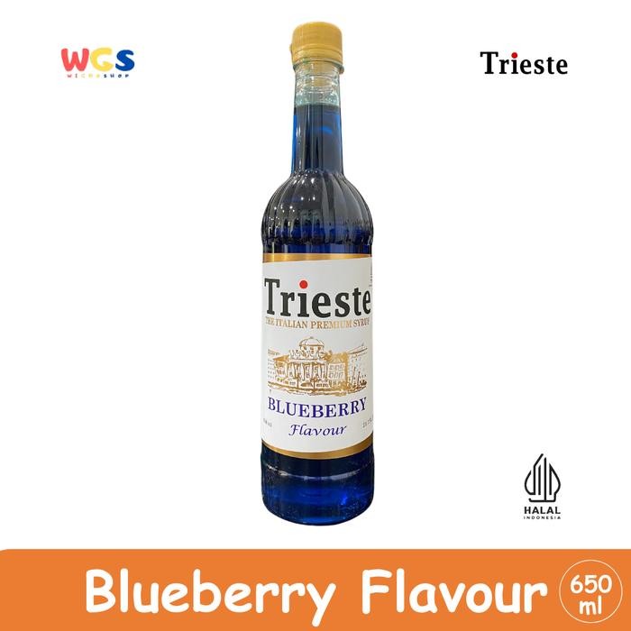 

Trieste Syrup Premium Blueberry Flavour 650ml Sirup Rasa Blueberry Segar untuk Minuman & Dessert