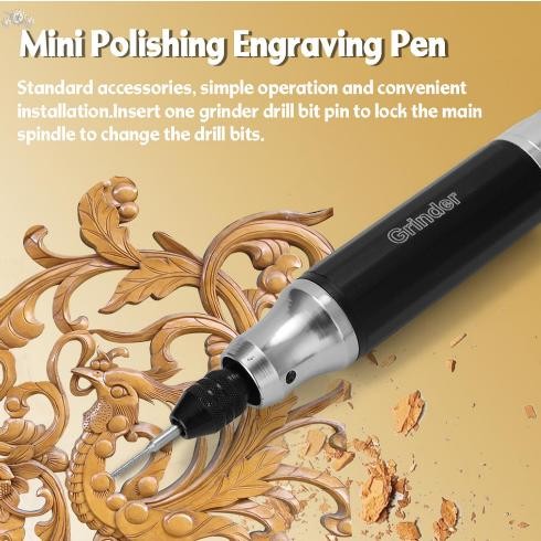 

Terbaru! Set Pen Ukir / Poles / Gerinda Genggam Mini Portable Tanpa Kabel