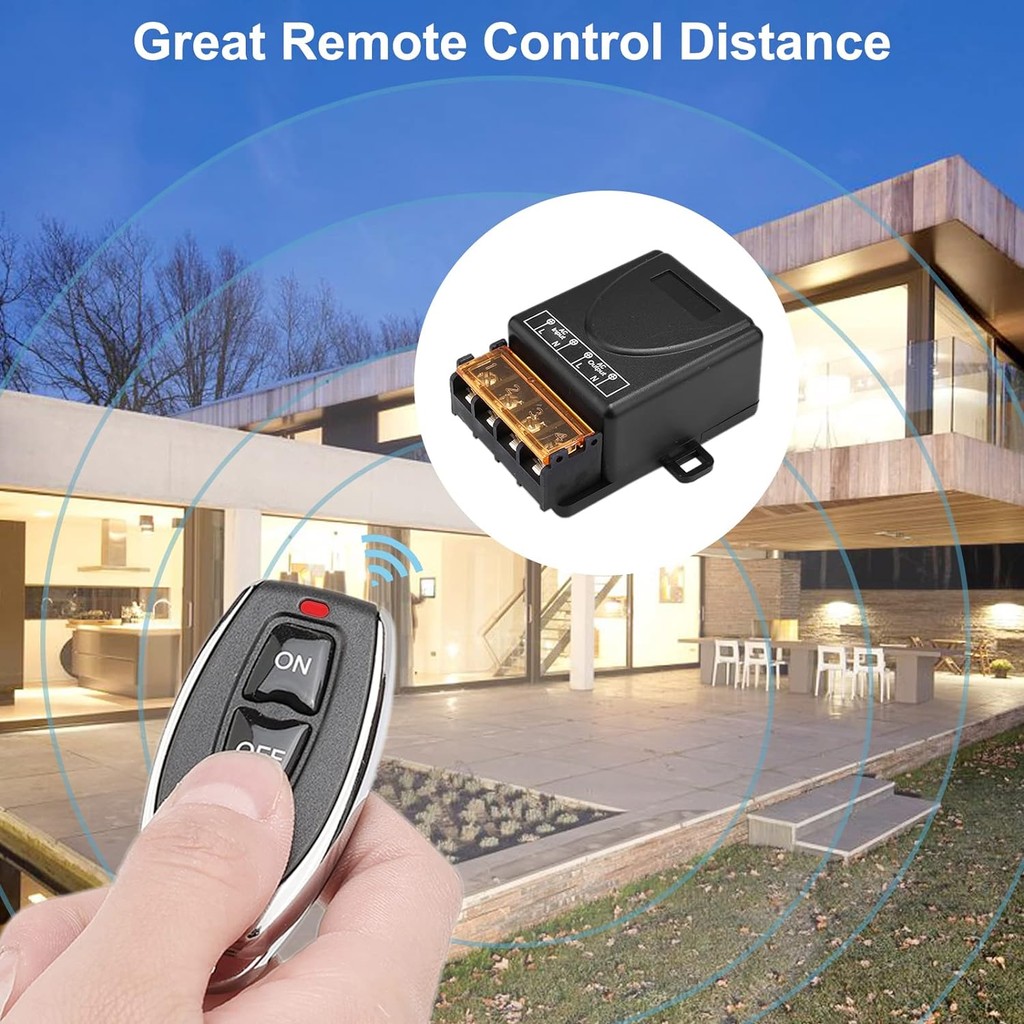 Wireless Relay Switch Remote Control 433 MHz 220V 30A