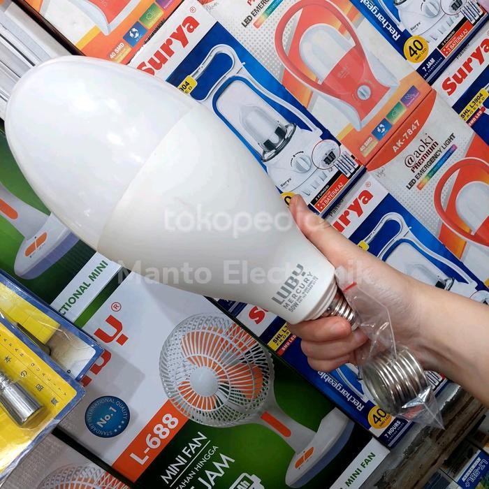 Lampu Mercury Led 50 Watt E27 E40 / Lampu Tiang Pju Penerangan
