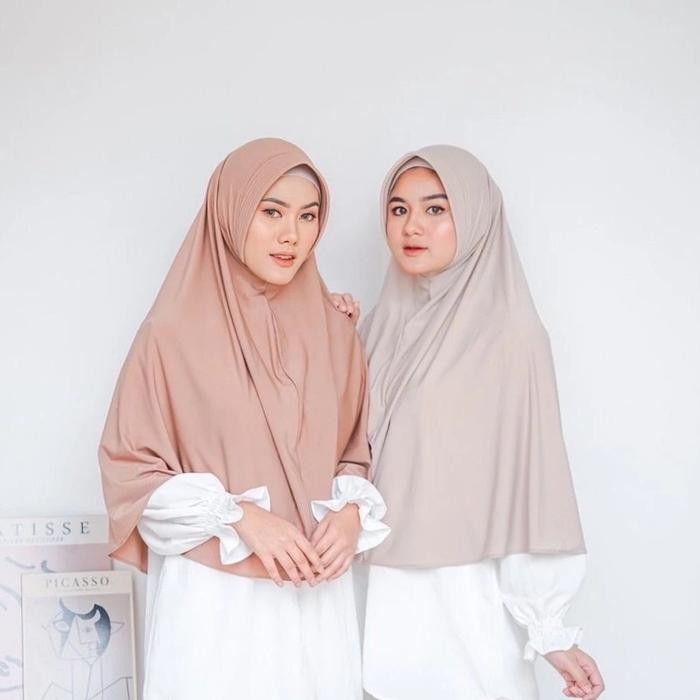 BERGO HAMIDAH PET JUMBO PREMIUM XL Jilbab Instan Kerudung Panjang