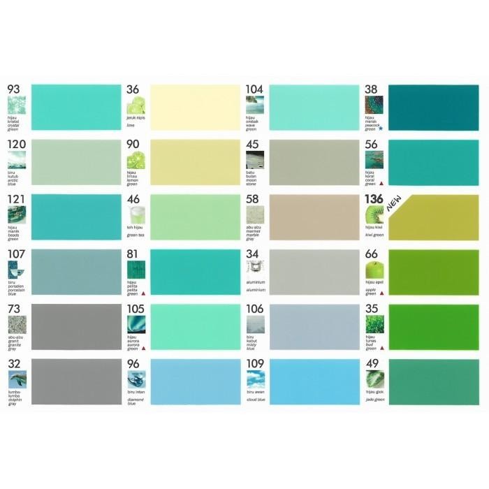 (Allthebest) Cat Emco/Cat Kayu dan Besi Emco/Cat Emco Warna Standard 1 kg