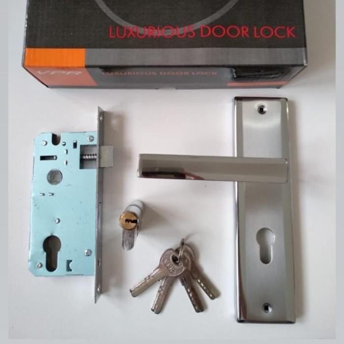 (Allthebest) Handle pintu / kunci pintu komplit set VPR 20 CM