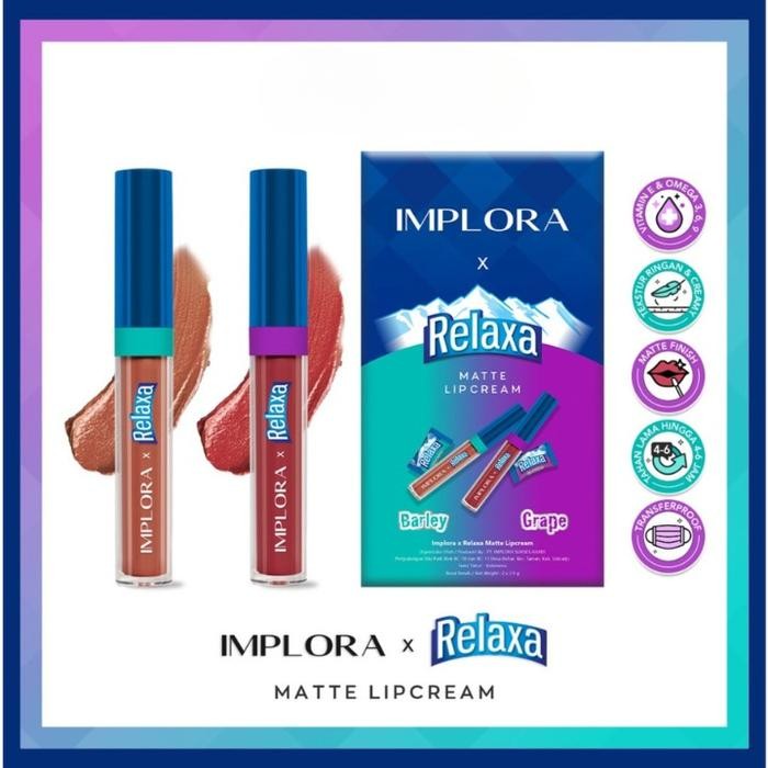 [ORIGINAL] Implora x Relaxa Matte Lip Cream Limited Edition