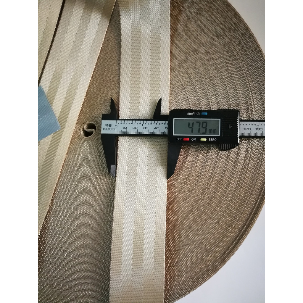 IMPORT BEIGE CAR SEAT BELT STRAP CAR SEAT ACCESSORIES AUTO SAFETY POLYESTER WEBBING RACING SEAT BELT