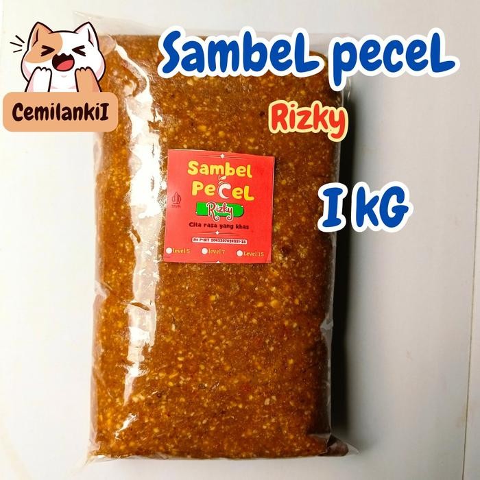 

DISKON Sambel pecel 1 kg sambel kacang Rizky READY STOCK