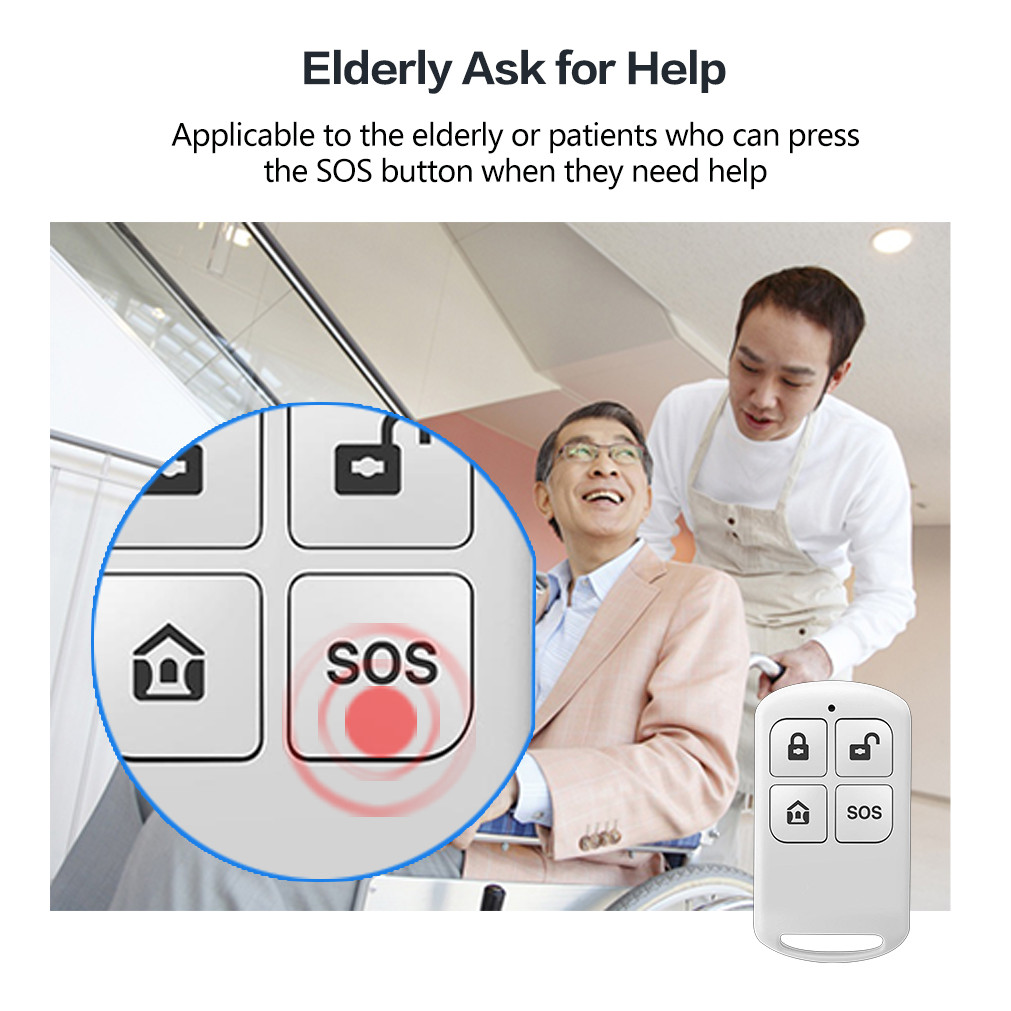 Wireless 433MHz EV1527 Arm & Disarm Remote Controller for PG-103 PG-105 PG-106 PG-107 Home Security