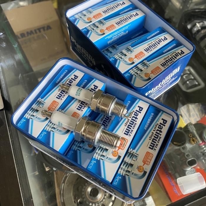 Busi Double Platinum Anti Panas Vespa Drat Panjang Pendek