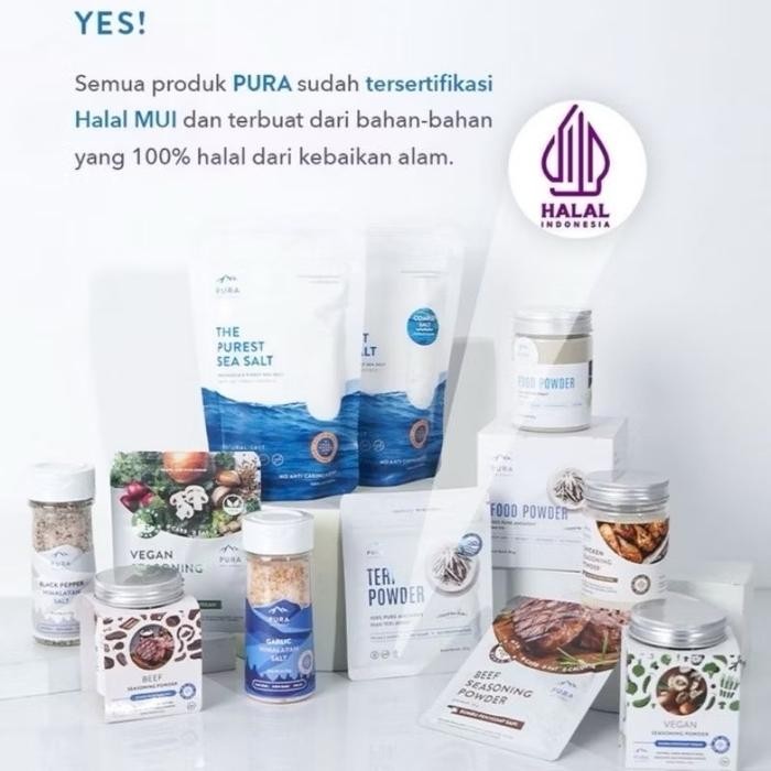 

PAGAMART PURA SEASONING POWDER 100 GR KALDU BUBUK PENYEDAP MASAKAN KALDU MPASI BAYI SEHAT NON MSG