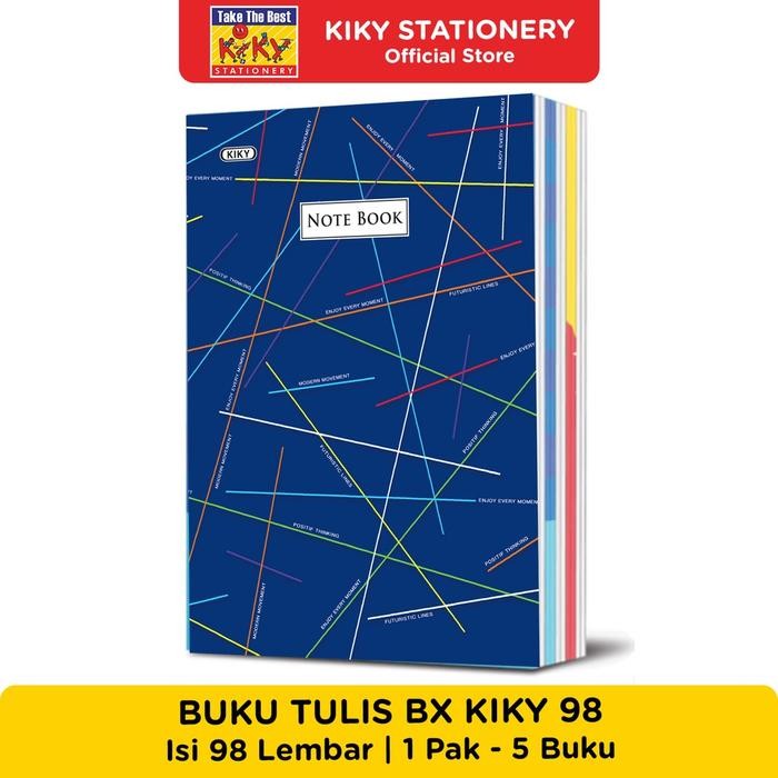 

BEST SELLER Work KIKY Buku Tulis BX 98 Lembar - 5 Buku Motif Random
