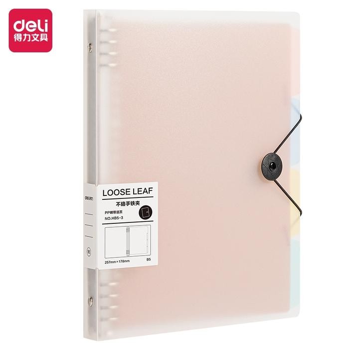 

BEST SELLER Deli Binder / Loose-Leaf Notebook A4 A5 B5 Strap Kunci HXX-3